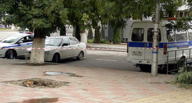 The police cars in Grozny. Photo by Magomed Magomedov for "Caucasian Knot" The police cars in Grozny. Photo by Magomed Magomedov for "Caucasian Knot"