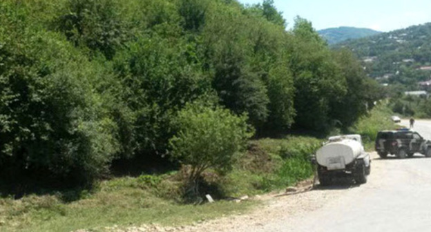 The outskirts of the village of Nozhai-Yurt, the alleged site of the explosion. Photo http://bk55.ru/news/article/105671/ The outskirts of the village of Nozhai-Yurt, the alleged site of the explosion. Photo http://bk55.ru/news/article/105671/