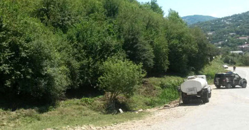 The outskirts of the village of Nozhai-Yurt, the alleged site of the explosion. Photo http://bk55.ru/news/article/105671/ The outskirts of the village of Nozhai-Yurt, the alleged site of the explosion. Photo http://bk55.ru/news/article/105671/
