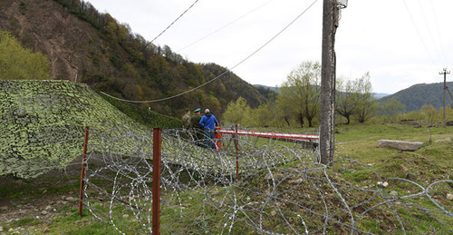 South-Ossetian border with Georgia. Photo: © Sputnik / Ada Bagian South-Ossetian border with Georgia. Photo: © Sputnik / Ada Bagian