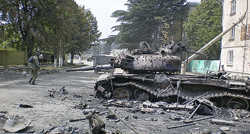 Broken military equipment in the city of Tskhinvali after the attack of Georgian soldiers. Photo by Viktor Panov
http://sputnik-ossetia.ru/South_Ossetia/20170807/4635953.html Broken military equipment in the city of Tskhinvali after the attack of Georgian soldiers. Photo by Viktor Panov
http://sputnik-ossetia.ru/South_Ossetia/20170807/4635953.html