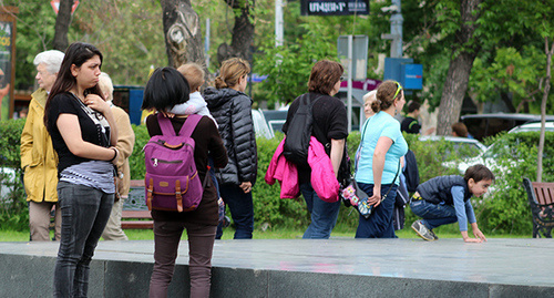 In the park of Yerevan. Photo by Tigran Petrosyan for "Caucasian Knot" In the park of Yerevan. Photo by Tigran Petrosyan for "Caucasian Knot"
