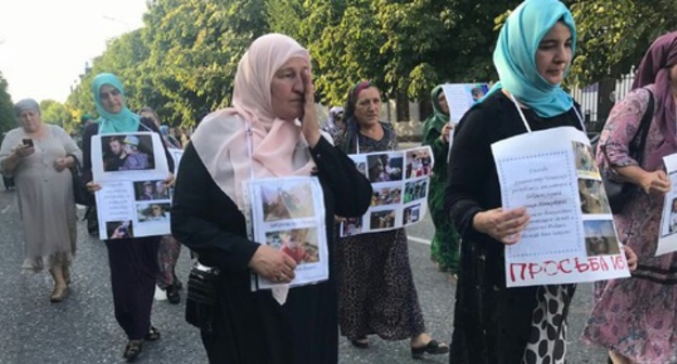 A march in Grozny. August 13, 2017. Photo by "Caucasian Knot" A march in Grozny. August 13, 2017. Photo by "Caucasian Knot"