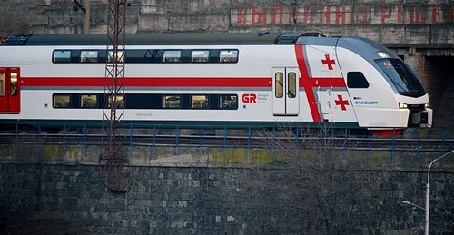 Georgian Railways train. Photo: © Sputnik / Alexander Imedashvili Georgian Railways train. Photo: © Sputnik / Alexander Imedashvili