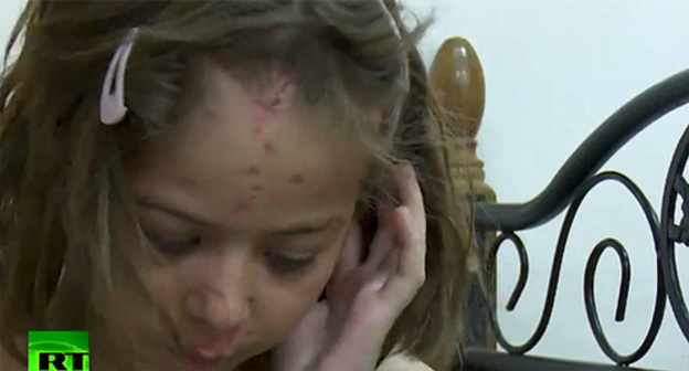 A girl found in Iraqi Mosul. Screenshot of video reportage by RT, https://russian.rt.com/world/article/420035-maryam-mosul-materi-irak-priut A girl found in Iraqi Mosul. Screenshot of video reportage by RT, https://russian.rt.com/world/article/420035-maryam-mosul-materi-irak-priut