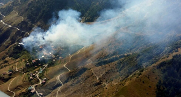 Fire in the Dagestani village of Mokok. August 21, 2016. Photo by the press service of the Russian MfE for the Republic of Dagestan Fire in the Dagestani village of Mokok. August 21, 2016. Photo by the press service of the Russian MfE for the Republic of Dagestan
