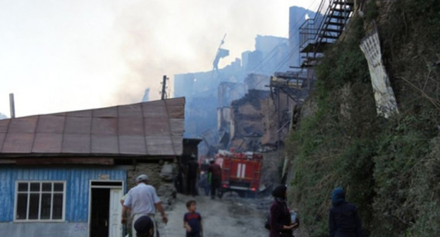 Fire in the Dagestani village of Mokok. August 21, 2016. Photo by the press service of the Russian MfE for the Republic of Dagestan Fire in the Dagestani village of Mokok. August 21, 2016. Photo by the press service of the Russian MfE for the Republic of Dagestan
