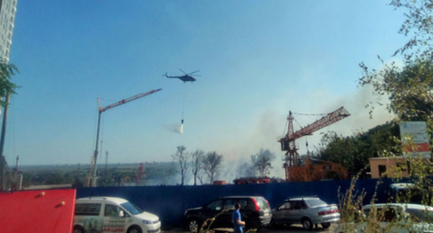 Fighting fire in Rostov-on-Don. August 21, 2017. Photo by Konstantin Volgin for "Caucasian Knot" Fighting fire in Rostov-on-Don. August 21, 2017. Photo by Konstantin Volgin for "Caucasian Knot"