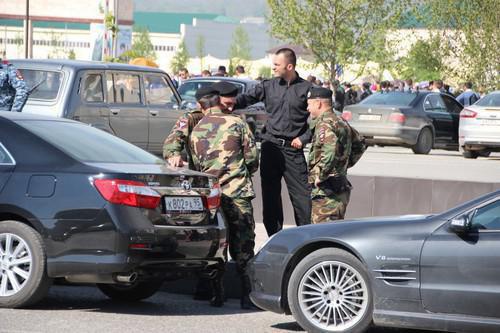Law enforcers. Grozny. Photo by Magomed Magomedov for "Caucasian Knot" Law enforcers. Grozny. Photo by Magomed Magomedov for "Caucasian Knot"