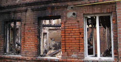 One of the burnt houses in Griboedovsky Lane. Rostov-On-Don, August 24, 2017. Photo by Konstantin Volgin for "Caucasian Knot" One of the burnt houses in Griboedovsky Lane. Rostov-On-Don, August 24, 2017. Photo by Konstantin Volgin for "Caucasian Knot"