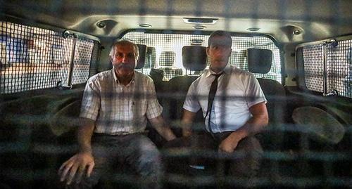 Mekhman Aliev under arrest. Photo by Aziz Karimov for the Caucasian Knot. Mekhman Aliev under arrest. Photo by Aziz Karimov for the Caucasian Knot.