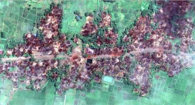 The Chein Khar Li village burnt in Myanmar. Photo: © DigitalGlobe 2017, https://www.hrw.org The Chein Khar Li village burnt in Myanmar. Photo: © DigitalGlobe 2017, https://www.hrw.org