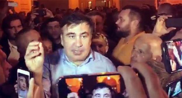 Mikhail Saakashvili and his supporters on the territory of Ukraine, September 10, 2017. Screenshot of video posted at Mikhail Saakashvili’s FB page, https://www.facebook.com/SaakashviliMikheil/?hc_ref=ARTEYltpx6XjcgBUmZpooptydatedIA7f0PWs2RgJgVr1OOjG01m4ORICiHSdO5W0sk Mikhail Saakashvili and his supporters on the territory of Ukraine, September 10, 2017. Screenshot of video posted at Mikhail Saakashvili’s FB page, https://www.facebook.com/SaakashviliMikheil/?hc_ref=ARTEYltpx6XjcgBUmZpooptydatedIA7f0PWs2RgJgVr1OOjG01m4ORICiHSdO5W0sk