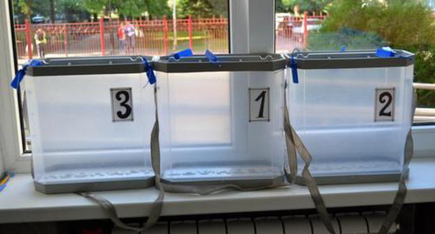 Ballot boxes. Photo by Svetlana Kravchenko for the Caucasian Knot. Ballot boxes. Photo by Svetlana Kravchenko for the Caucasian Knot.