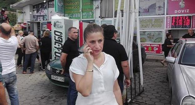Jeni Kvantaliani, journalist of the Adjara TV. Photo is provided to the Caucasian Knot by the 'Batumilebi' newspaper. Jeni Kvantaliani, journalist of the Adjara TV. Photo is provided to the Caucasian Knot by the 'Batumilebi' newspaper.