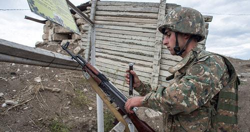 At contact line in Nagorny Karabakh. Photo: © Sputnik / Ilya Pitalev At contact line in Nagorny Karabakh. Photo: © Sputnik / Ilya Pitalev