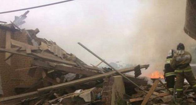 Photo of the destruction of houses in the village of Uritsky, published on October 2, 2017, by the "Golos Dagestana" ("Voice of Dagestan") community on Instagram Photo of the destruction of houses in the village of Uritsky, published on October 2, 2017, by the "Golos Dagestana" ("Voice of Dagestan") community on Instagram