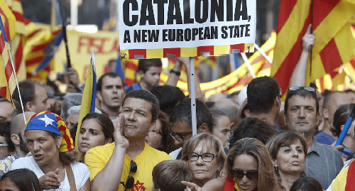 Rally of the supporters of Catalonia's independence. Photo: Links International Journal of Socialist Renewal Rally of the supporters of Catalonia's independence. Photo: Links International Journal of Socialist Renewal