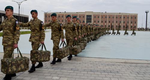 Soldiers of the Azerbaijani army. Photo http://mod.gov.az/ru/foto-arhiv-045/?gid=12837 Soldiers of the Azerbaijani army. Photo http://mod.gov.az/ru/foto-arhiv-045/?gid=12837