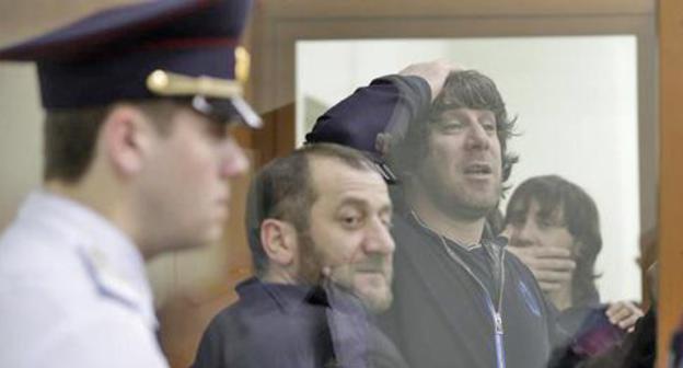 Khamzat Bakhaev, Tamerlan Eskerkhanov and Zaur Dadaev (from left to right) in the courtroom. Photo: REUTERS/Tatyana Makeyeva Khamzat Bakhaev, Tamerlan Eskerkhanov and Zaur Dadaev (from left to right) in the courtroom. Photo: REUTERS/Tatyana Makeyeva