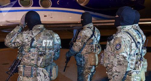 Special forces of Azerbaijan. Photo: © Sputnik / Murad Orujov https://ru.sputnik.az/incidents/20171025/412493650/v-baku-obezhvrezhena-terroristicheskaja-gruppa.html Special forces of Azerbaijan. Photo: © Sputnik / Murad Orujov https://ru.sputnik.az/incidents/20171025/412493650/v-baku-obezhvrezhena-terroristicheskaja-gruppa.html