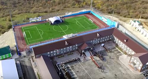 Plan view of multipurpose military-patriotic youth camp in Chechnya. Still picture of video: https://www.youtube.com/watch?time_continue=8&v=5gvCxAQrDks Plan view of multipurpose military-patriotic youth camp in Chechnya. Still picture of video: https://www.youtube.com/watch?time_continue=8&v=5gvCxAQrDks