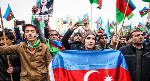 Rally in Baku, March 15, 2017. Photo by Aziz Karimov for the Caucasian Knot. Rally in Baku, March 15, 2017. Photo by Aziz Karimov for the Caucasian Knot.