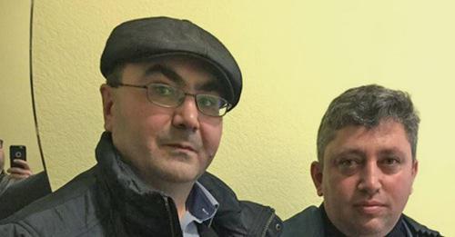 Azerbaijani activist Yalchin Gakhramanogly and journalist Fikret Guseinov (right). Photo: Yalchin Gakhramanogly, RFE/RL Azerbaijani activist Yalchin Gakhramanogly and journalist Fikret Guseinov (right). Photo: Yalchin Gakhramanogly, RFE/RL