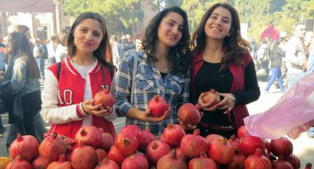The first grenade festival in the city of Martuni, Martuni District of Nagorno-Karabakh. October 29, 2017. Photo by Alvard Grigoryan for the "Caucasian Knot" The first grenade festival in the city of Martuni, Martuni District of Nagorno-Karabakh. October 29, 2017. Photo by Alvard Grigoryan for the "Caucasian Knot"