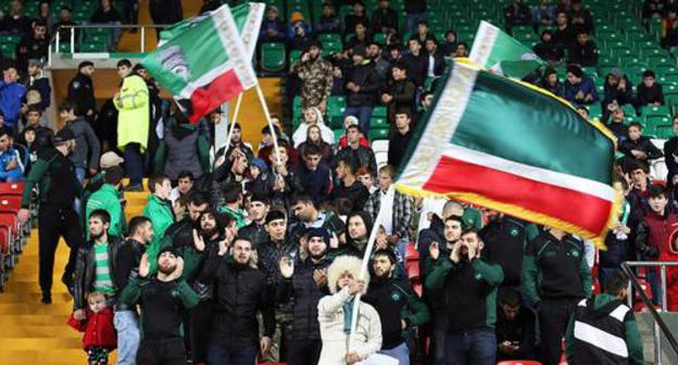 Fans of the "Akhmat" FC. Photo http://fc-akhmat.ru/gallery Fans of the "Akhmat" FC. Photo http://fc-akhmat.ru/gallery