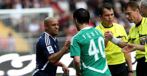 Players of the "Akhmat" and "Anji" FC. Photo http://fc-akhmat.ru Players of the "Akhmat" and "Anji" FC. Photo http://fc-akhmat.ru