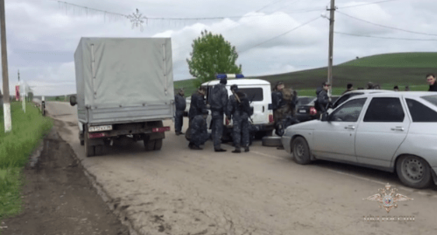Law enforcers in Ingushetia. Photo: press service of Russian MIA. Law enforcers in Ingushetia. Photo: press service of Russian MIA.