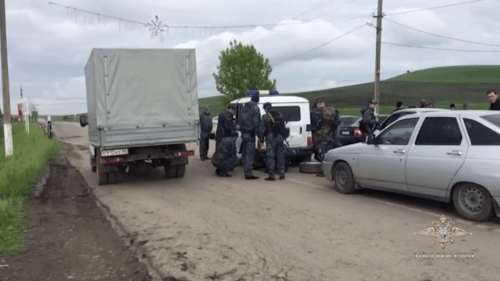 Law enforcers in Ingushetia. Photo: press service of Russian MIA. Law enforcers in Ingushetia. Photo: press service of Russian MIA.