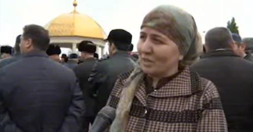 Khulimat Torshkhoeva, Isa Gambotov's wife. Photo: screenshot of the video on YouTube Khulimat Torshkhoeva, Isa Gambotov's wife. Photo: screenshot of the video on YouTube