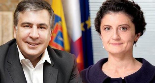 Mikhail Saakashvili and Teya Tsulukiani. Photo from Saakashvili's Facebook account, https://www.facebook.com/mikhail.saakashvili?fref=ts; press service of Georgian government: http://www.government.gov.ge/. Collage by the Caucasian Knot. Mikhail Saakashvili and Teya Tsulukiani. Photo from Saakashvili's Facebook account, https://www.facebook.com/mikhail.saakashvili?fref=ts; press service of Georgian government: http://www.government.gov.ge/. Collage by the Caucasian Knot.