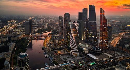 Moscow City complex. Photo: Igorkhait https://ru.wikipedia.org/wiki/Москва-Сити#/media/File:Moscow_Business_Center_Sep2017.jpg Moscow City complex. Photo: Igorkhait https://ru.wikipedia.org/wiki/Москва-Сити#/media/File:Moscow_Business_Center_Sep2017.jpg