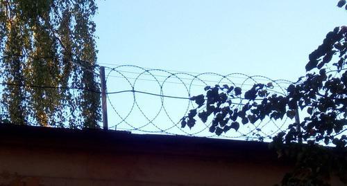 Barbed wire. Photo by Nina Tumanova for the Caucasian Knot. Barbed wire. Photo by Nina Tumanova for the Caucasian Knot.