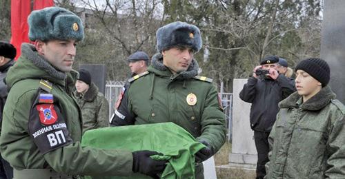 A ceremony to rebury the remains of Sergeant Mukhamed Kazbekov, killed in battles near Leningrad during World War II. Makhachkala, December 11, 2017. Photo by the press service of the Ministry of Agriculture and Food Supply of the Republic of Dagestan http://mcxrd.ru/ A ceremony to rebury the remains of Sergeant Mukhamed Kazbekov, killed in battles near Leningrad during World War II. Makhachkala, December 11, 2017. Photo by the press service of the Ministry of Agriculture and Food Supply of the Republic of Dagestan http://mcxrd.ru/