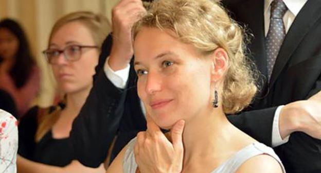 Sasha Koulaeva (FIDH). Photo: Guillaume Buck, http://spring96.org/ru/news/71907 Sasha Koulaeva (FIDH). Photo: Guillaume Buck, http://spring96.org/ru/news/71907