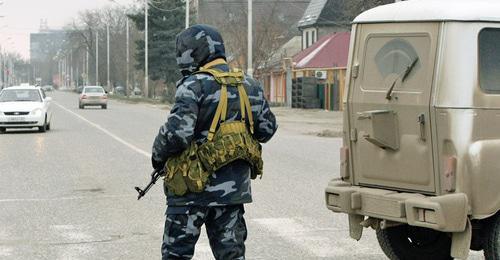 A law enforcer in Chechnya. Photo: REUTERS/Stringer Russia A law enforcer in Chechnya. Photo: REUTERS/Stringer Russia