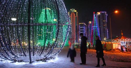 New Year in Grozny. Chechnya. Photo © Musa Sadulaev/ The "Grozny Inform" news agency New Year in Grozny. Chechnya. Photo © Musa Sadulaev/ The "Grozny Inform" news agency