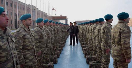 A group of 70 Azerbaijani soldiers was sent to Afghanistan. Photo by the press service of the Ministry of Defence for Azerbaijan https://mod.gov.az/ A group of 70 Azerbaijani soldiers was sent to Afghanistan. Photo by the press service of the Ministry of Defence for Azerbaijan https://mod.gov.az/