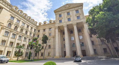 The building of the Ministry of Internal Affairs of Azerbaijan. Photo © Sputnik / Murad Orujov https://ru.sputnik.az/politics/20171205/413047705/gruzija-azerbajdzhan-diplomaticheskoe-otnoshenija-memedjarov-dzhanelizde.html The building of the Ministry of Internal Affairs of Azerbaijan. Photo © Sputnik / Murad Orujov https://ru.sputnik.az/politics/20171205/413047705/gruzija-azerbajdzhan-diplomaticheskoe-otnoshenija-memedjarov-dzhanelizde.html