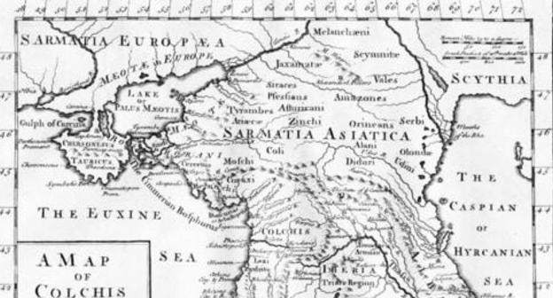 Map of Sarmatia Asiatica, London (1770). Photo: http://ru-wiki.org/wiki/Сарматия Map of Sarmatia Asiatica, London (1770). Photo: http://ru-wiki.org/wiki/Сарматия
