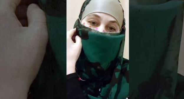 Screenshot of a Chechen woman’s video appeal to Ramzan Kadyrov published on ANTI MASSACRE KADYROV YouTube Channel Screenshot of a Chechen woman’s video appeal to Ramzan Kadyrov published on ANTI MASSACRE KADYROV YouTube Channel