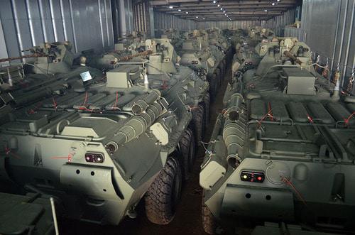 Russian APCs in the port of Baku, January 19, 2018. Photo: press service of Azerbaijani MoD, https://mod.gov.az/ru/news/v-azerbajdzhan-postupila-novaya-partiya-sovremennoj-voennoj-tehniki-font-color-red-video-font-21404.html Russian APCs in the port of Baku, January 19, 2018. Photo: press service of Azerbaijani MoD, https://mod.gov.az/ru/news/v-azerbajdzhan-postupila-novaya-partiya-sovremennoj-voennoj-tehniki-font-color-red-video-font-21404.html