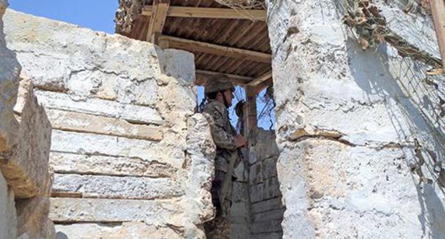 A military post. Nagorno-Karabakh. Photo by Alvard Grigoryan for the "Caucasian Knot" A military post. Nagorno-Karabakh. Photo by Alvard Grigoryan for the "Caucasian Knot"