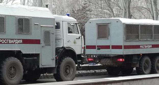 Vehicles used by Rosgvardia for transportation of detainees, Volgograd, January 28, 2018. Photo by Tatiana Filimonova for the Caucasian Knot. Vehicles used by Rosgvardia for transportation of detainees, Volgograd, January 28, 2018. Photo by Tatiana Filimonova for the Caucasian Knot.