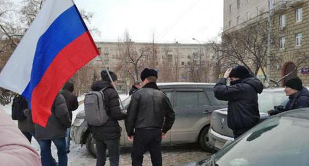 Unsanctioned march in support of All-Russian "Voters' Strike", Volgograd, January 28, 2018. Photo by Tatiana Filimonova for the Caucasian Knot. Unsanctioned march in support of All-Russian "Voters' Strike", Volgograd, January 28, 2018. Photo by Tatiana Filimonova for the Caucasian Knot.