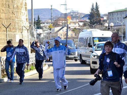 Final stage of Paralympic Torch Relay, Sochi, March 6, 2014. Photo by Svetlana Kravchenko for the Caucasian Knot. Final stage of Paralympic Torch Relay, Sochi, March 6, 2014. Photo by Svetlana Kravchenko for the Caucasian Knot.